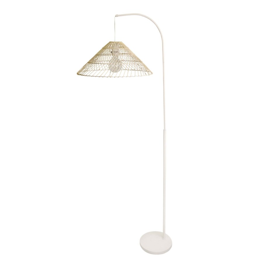 Lighting | Madras Link Noah White Floor Lamp