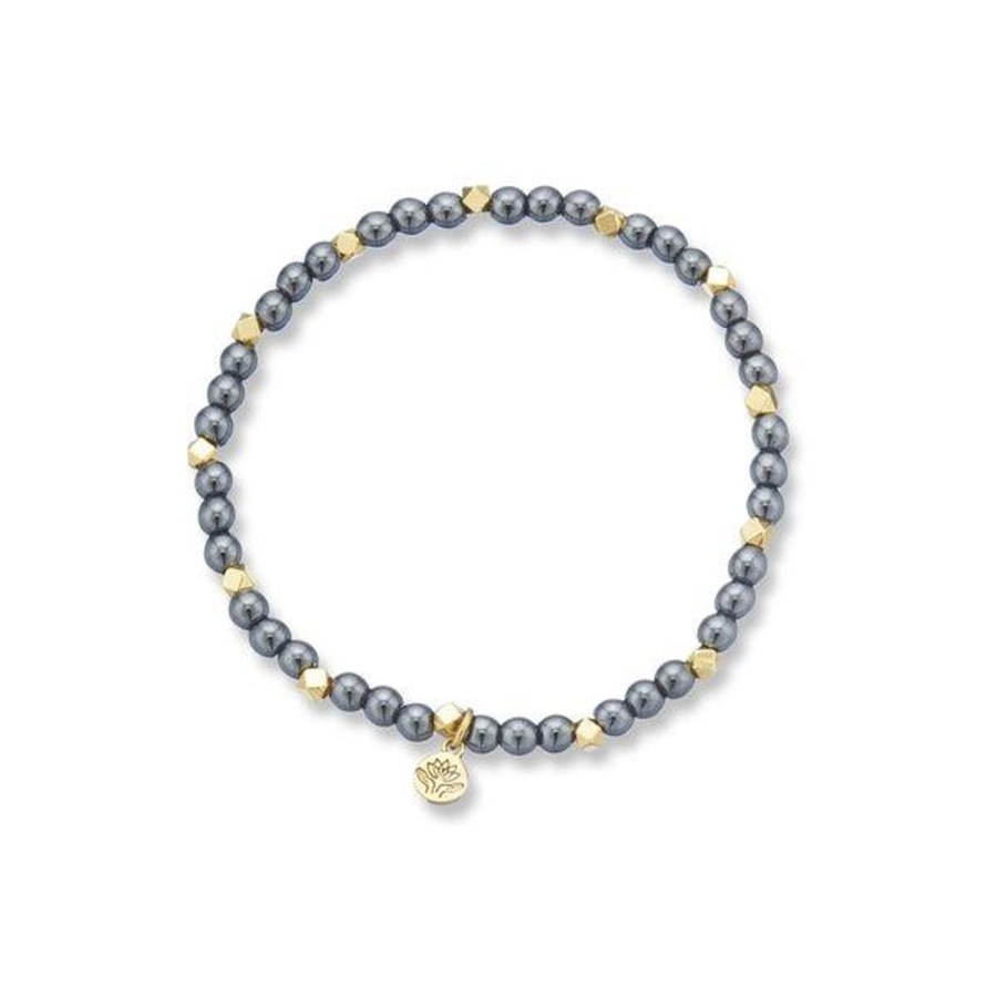 Jewellery | Palas Hematite Aura Of Gold Gem Bracelet