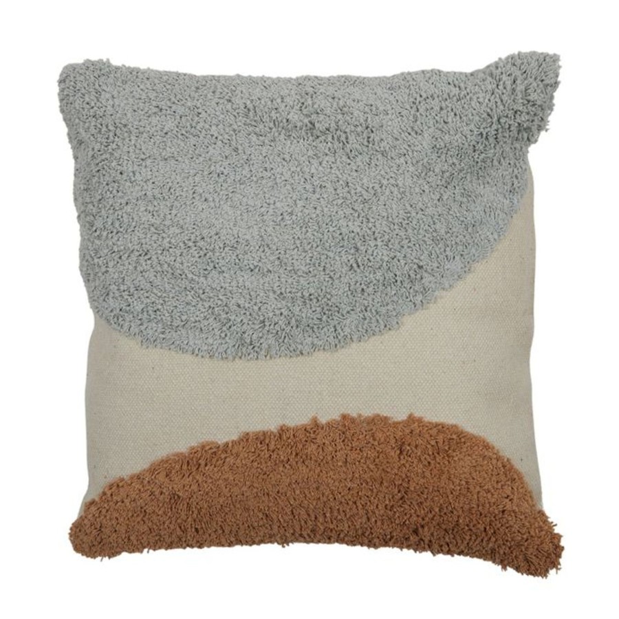 Soft Furnishings | Coast To Coast Home Anisah Cotton Cushion 50X50Cm - Tan/Blue