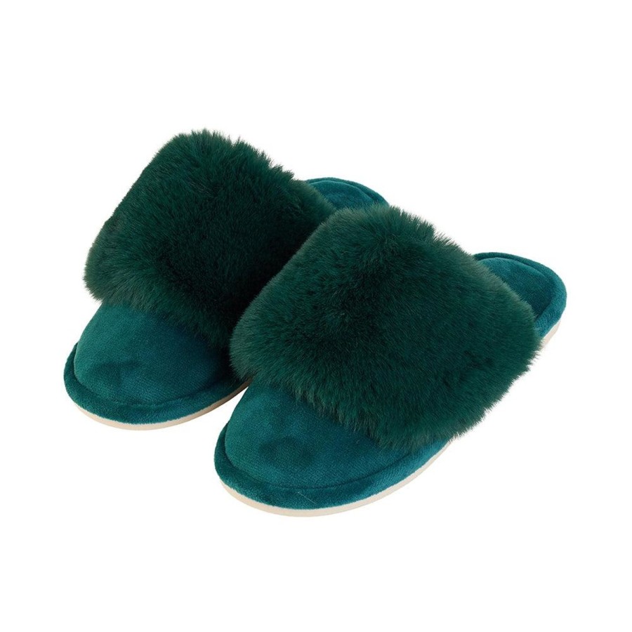 Footwear | Annabel Trends Slippers Cosy Luxe Emerald