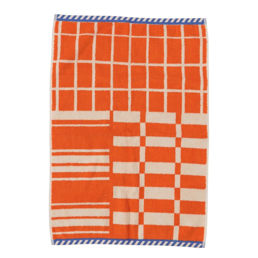 Soft Furnishings | Sage & Clare Fresno Hand Towel Paprika