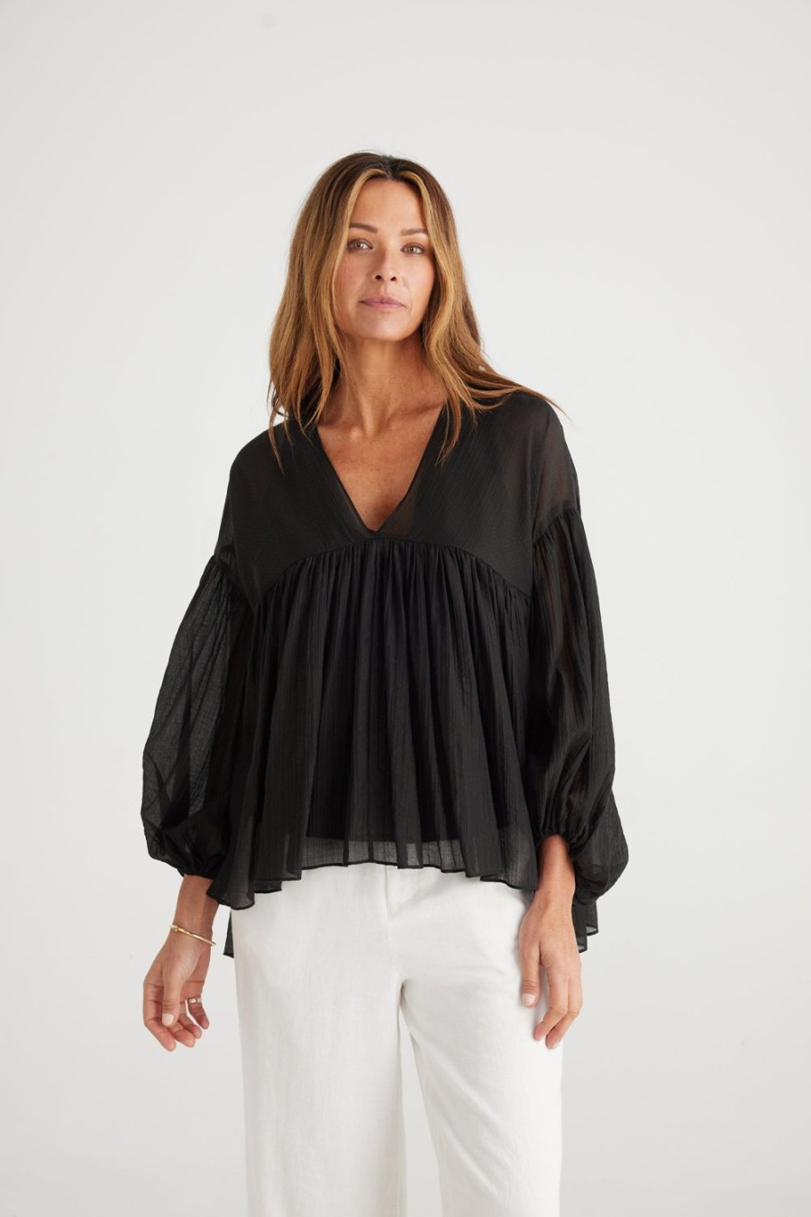 Tops | Brave & True Dahla Top - Black