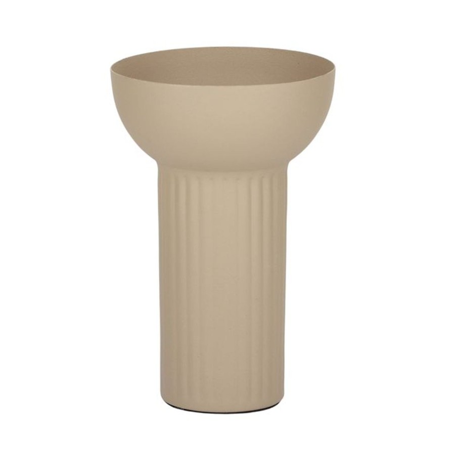 Pots, Planters & Vases | Coast To Coast Home Razzel Metal Vase - Beige