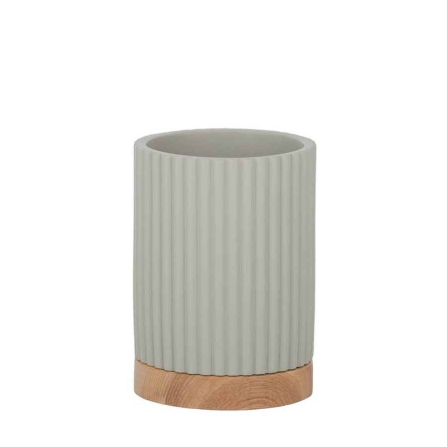 Decor Items | Not specified Ronan Resin/Wood Cup - Sage