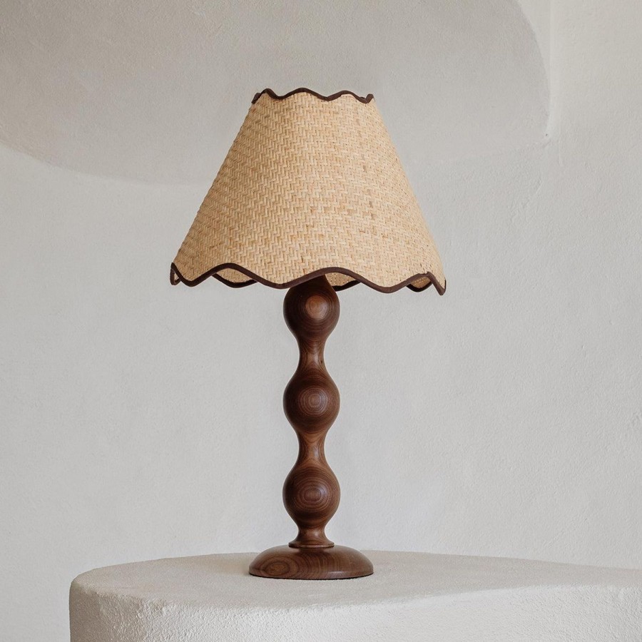 Lighting | Paola & Joy Evie Table Lamp - Walnut