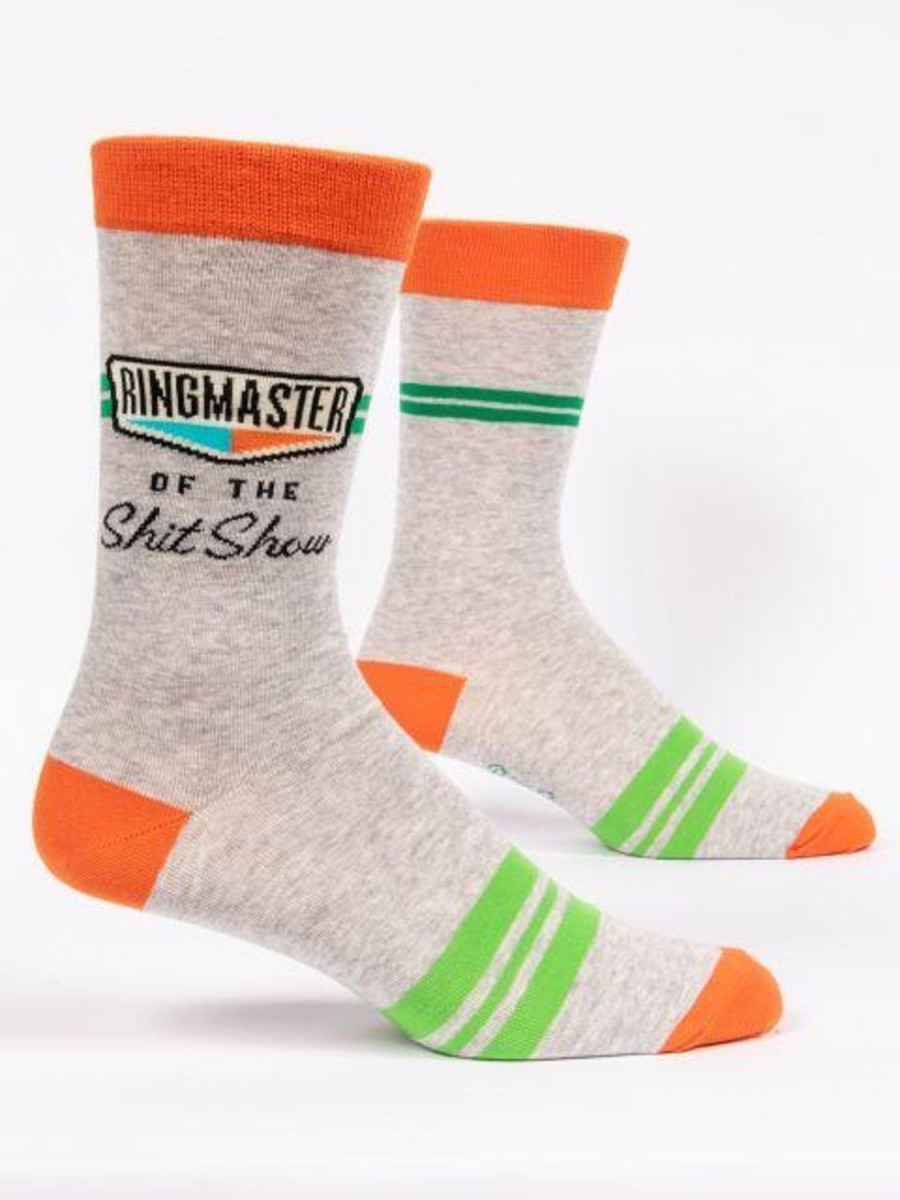 Fun & Games | Blue Q Ringmaster Of The Shit Show Men'S Crew Socks