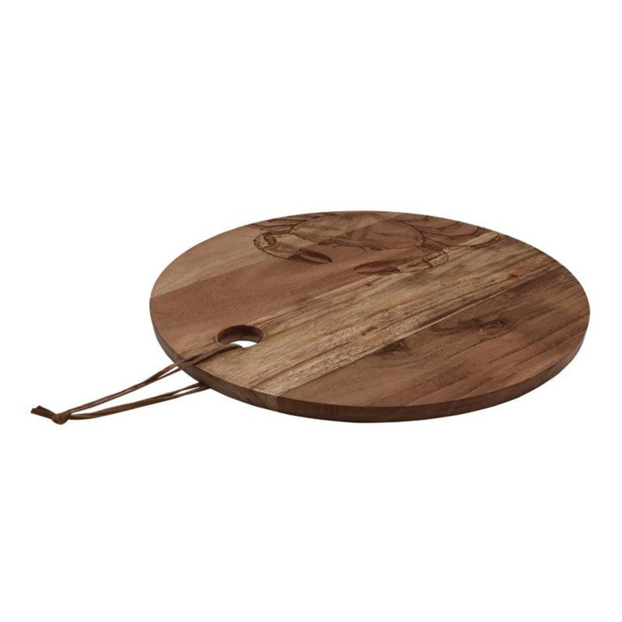 Dining & Entertaining | Madras Link Coastal Crab Round Acacia Platter