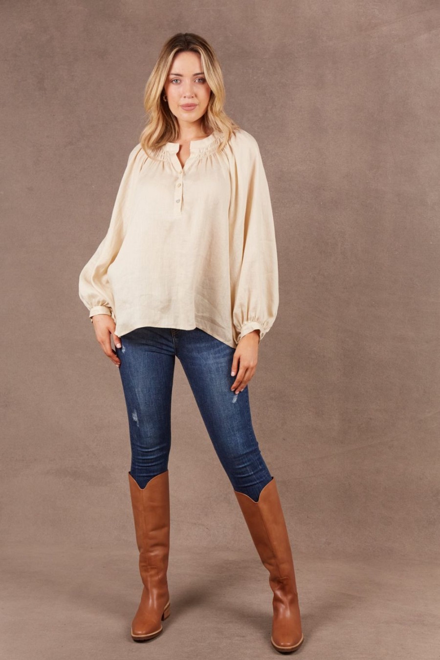 Tops | Eb & Ive Nama Blouse - Vanilla