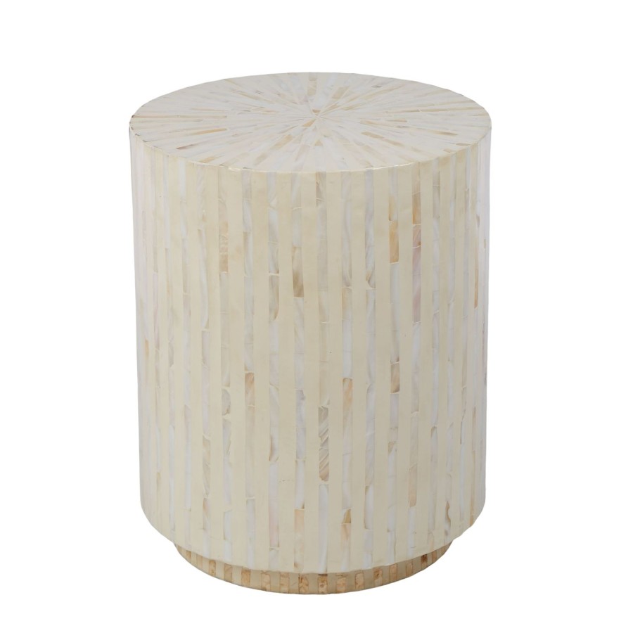 Furniture | Society Home Mother Of Pearl Inlay Side Table