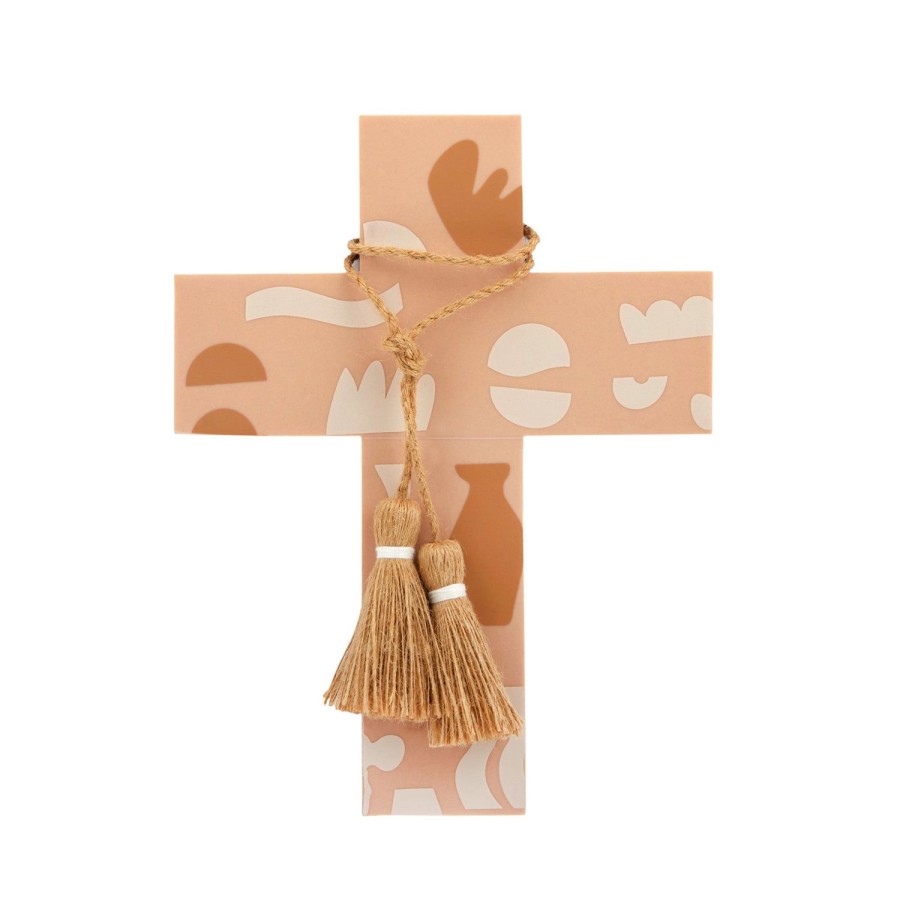 Wall Decor | Coast To Coast Home Curio Large Resin Cross - Natural/Nude