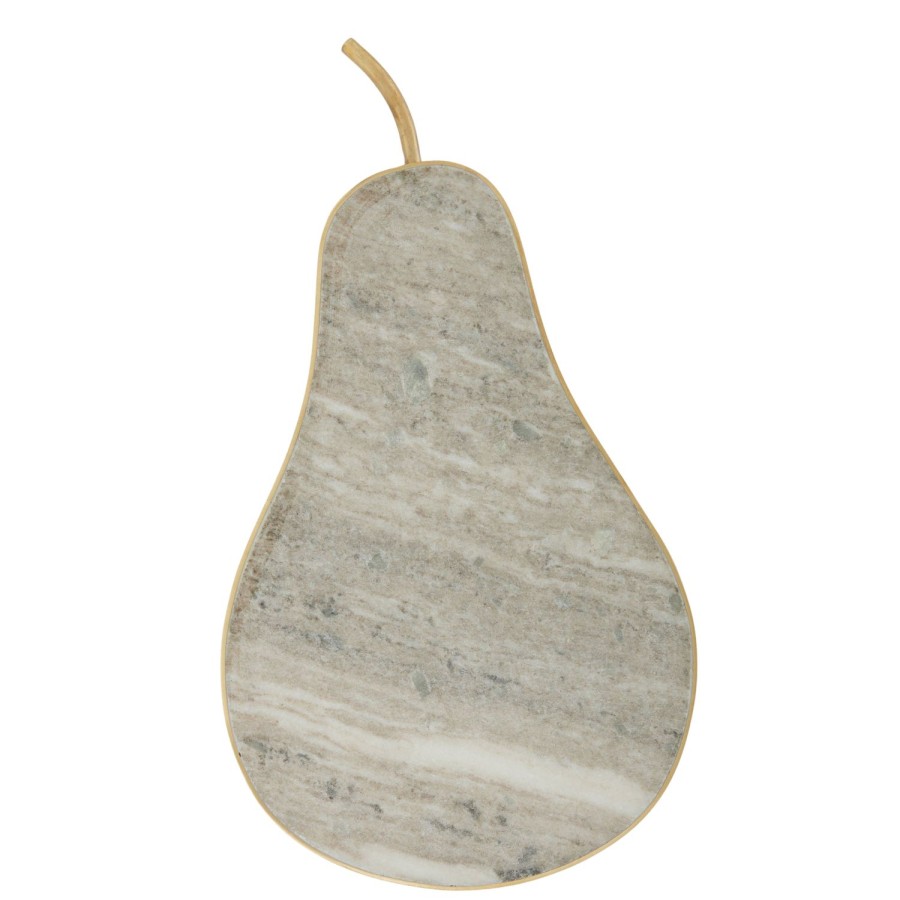 Dining & Entertaining | Coast To Coast Home Pear Marble/Brass Board 35.5X20Cm