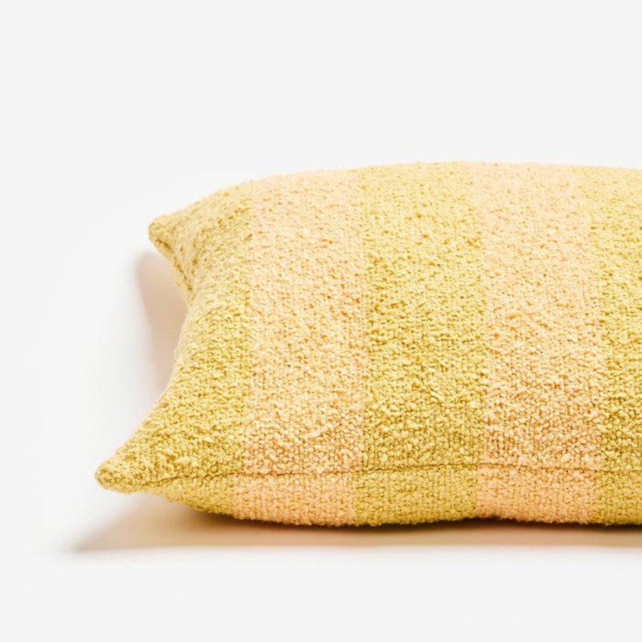 Soft Furnishings | Bonnie & Neil Boucle Stripe Wheat 60Cm Cushion