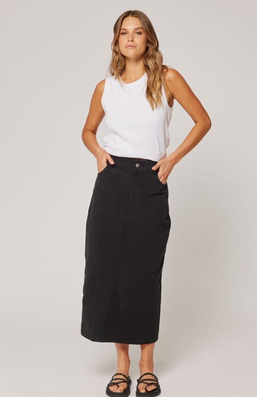 Skirts | Cartel & Willow Abbie Skirt - Washed Black