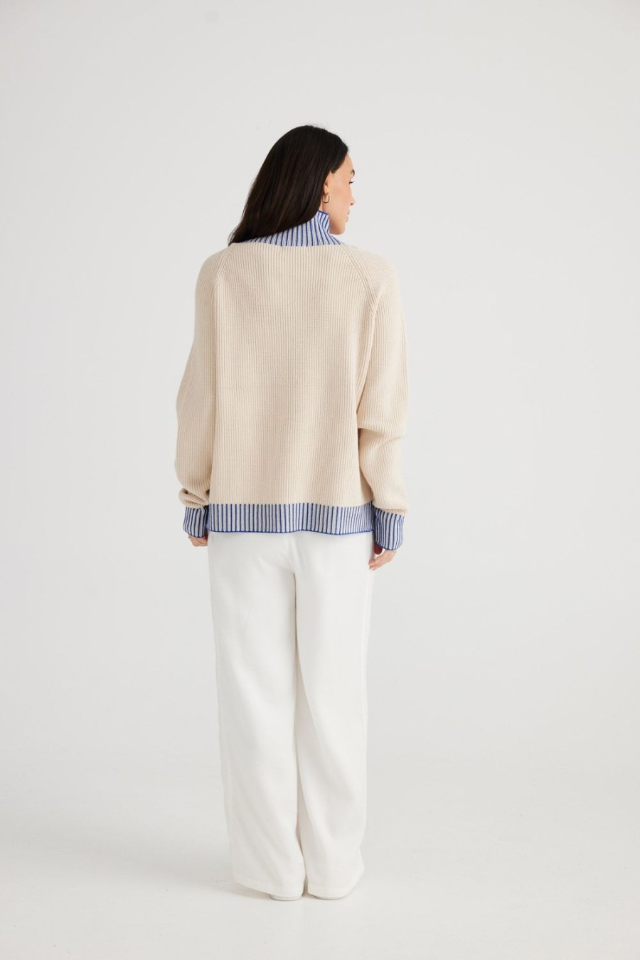 Knitwear & Jumpers | Brave & True Alexis Knit Jumper - Cobalt