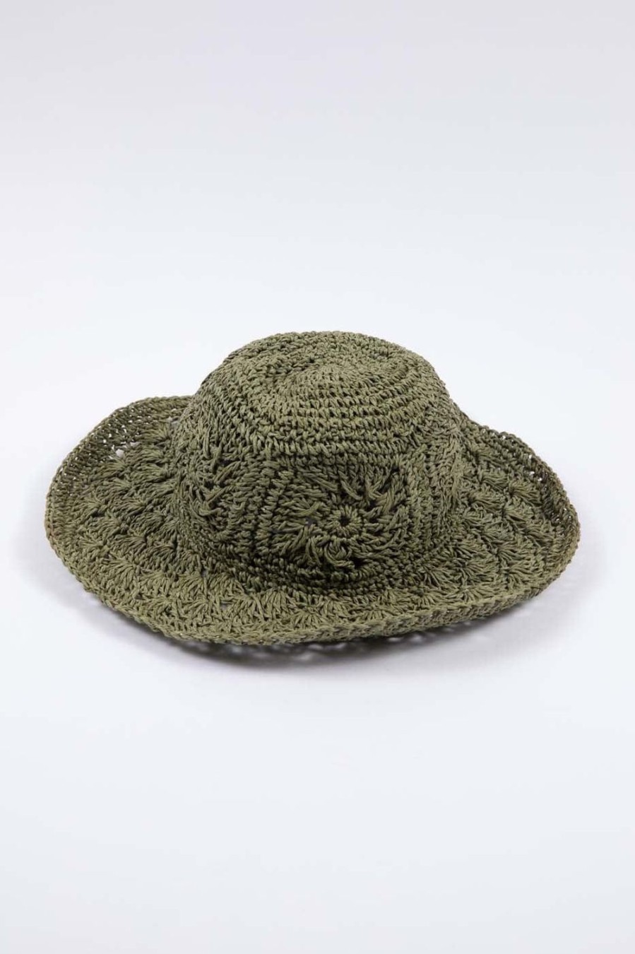 Headwear & Sunglasses | Holiday Salerno Crochet Hat - Moss