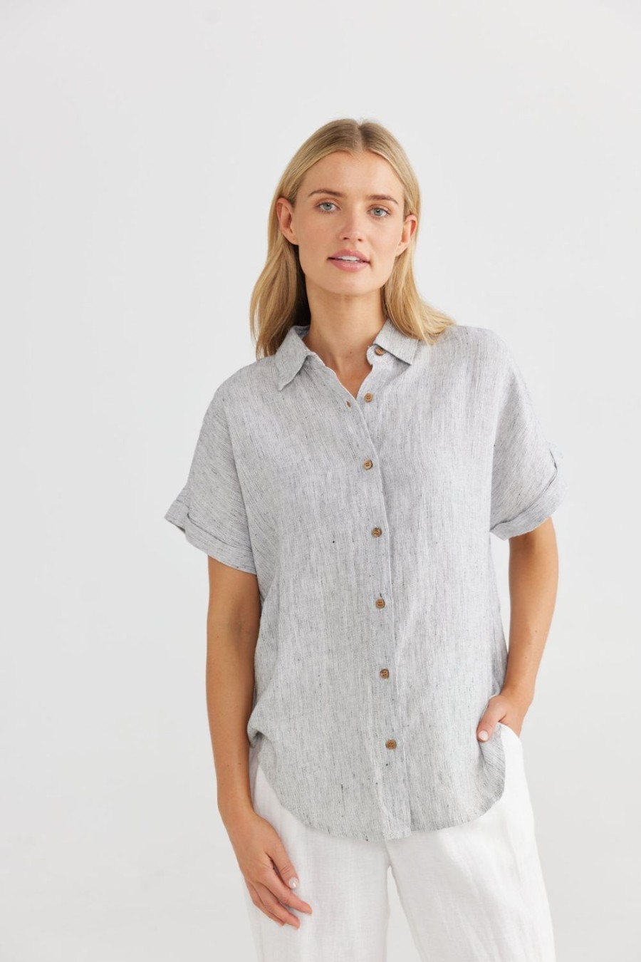 Tops | The Shanty Corporation Dune Shirt - Silverado