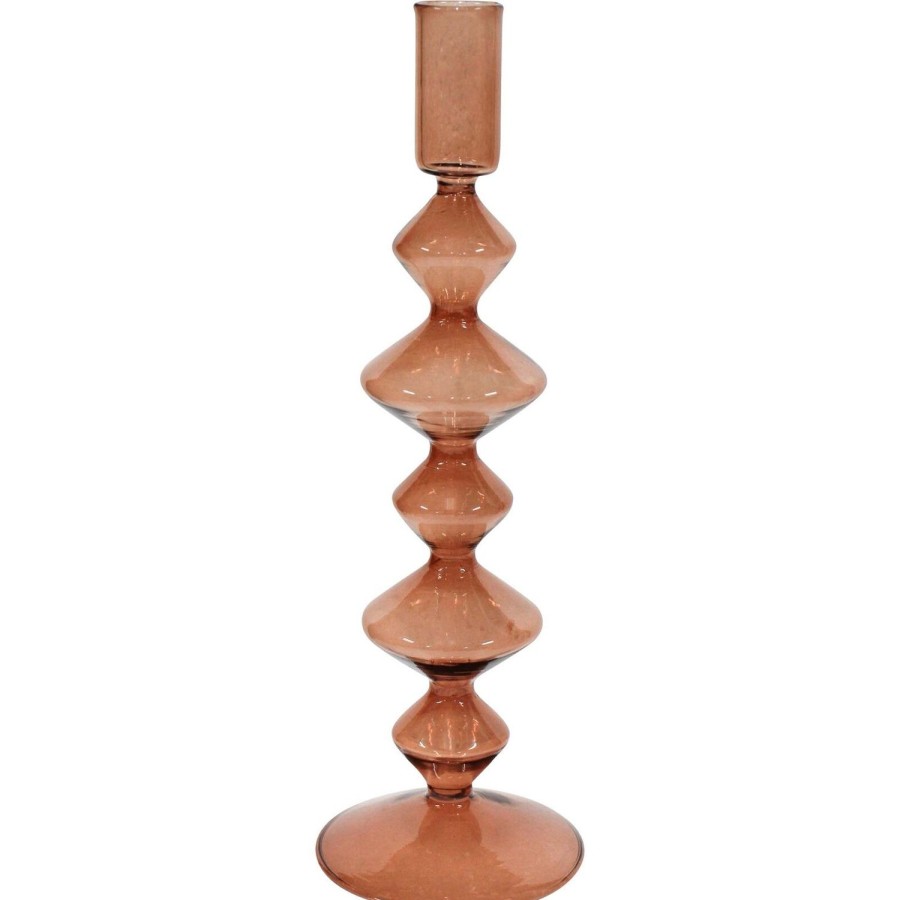 Decor Items | Lavida Ana Candlestick - Chestnut