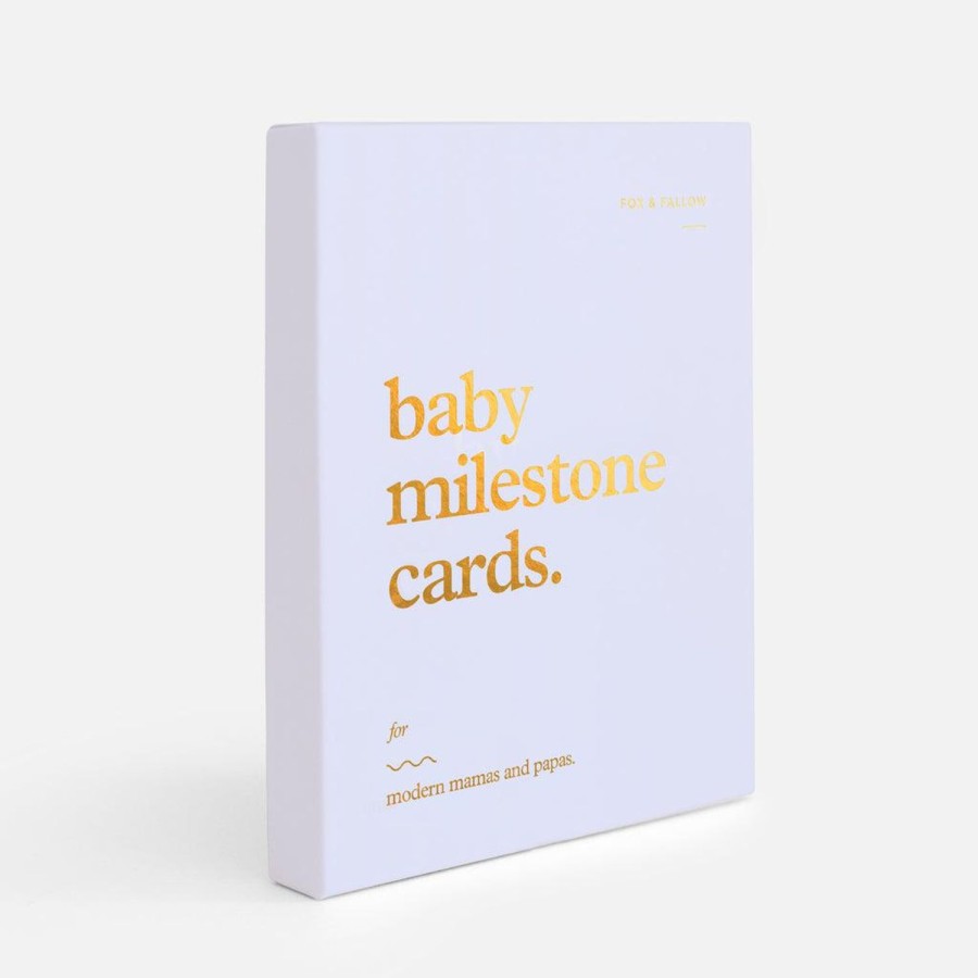 Nursery & Nurture | Fox & Fallow Baby Milestone Cards - Powder Blue