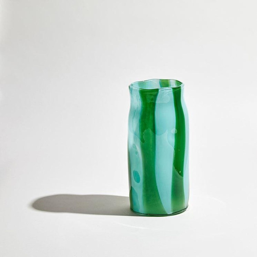 Pots, Planters & Vases | Ben David by KAS Candy Vase Cylinder Sky/Emerald