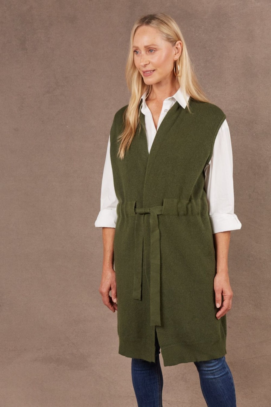 Jackets, Coats & Vests | Eb & Ive Nawi Vest - Olive