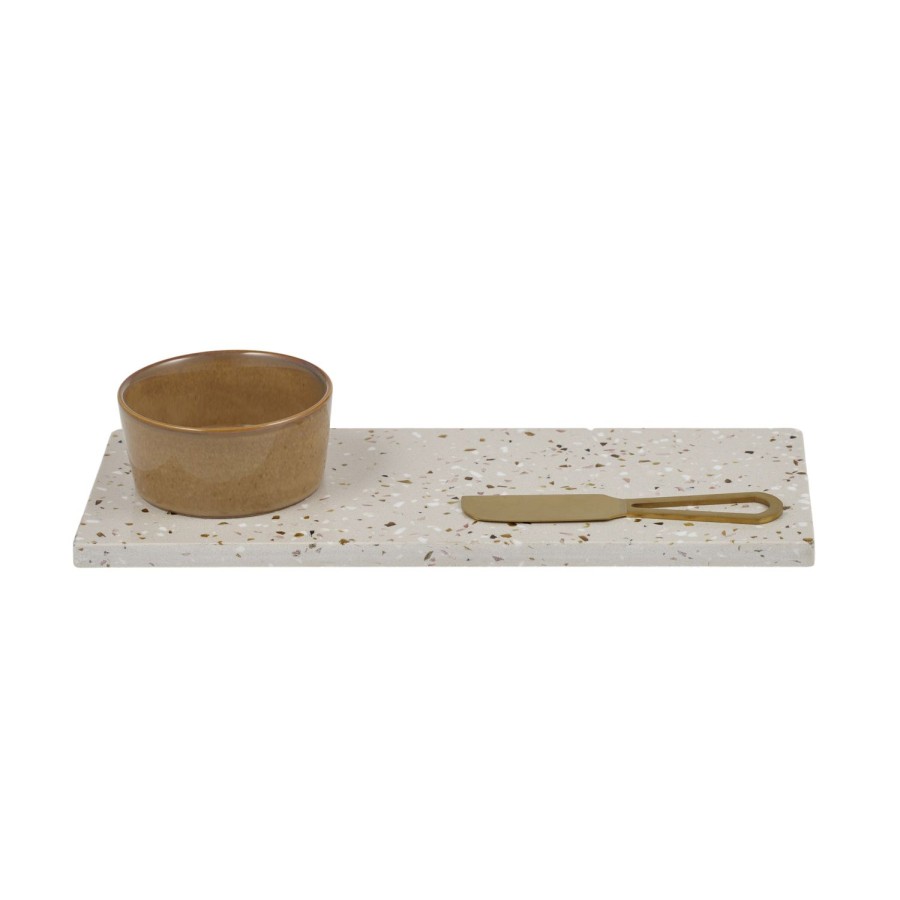 Dining & Entertaining | Coast To Coast Home Antia 3Pc Terrazzo/Ceramic Set 30X12X5Cm