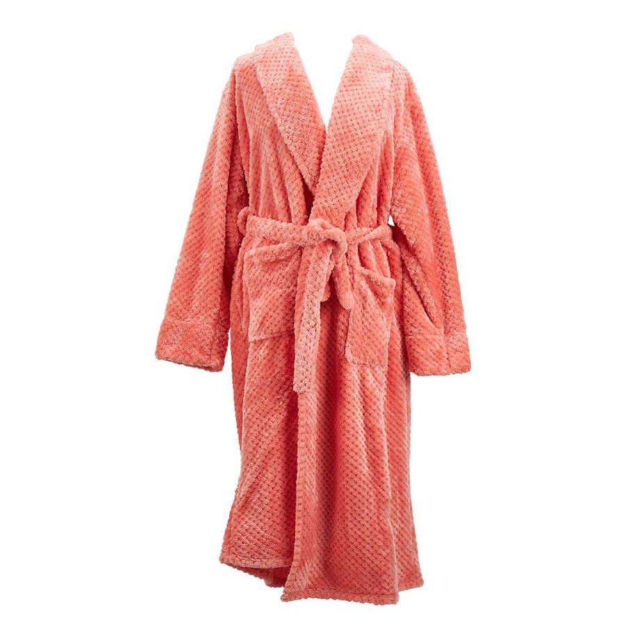 Sleepwear & Robes | Annabel Trends Bath Robe Cosy Luxe Waffle - Melon