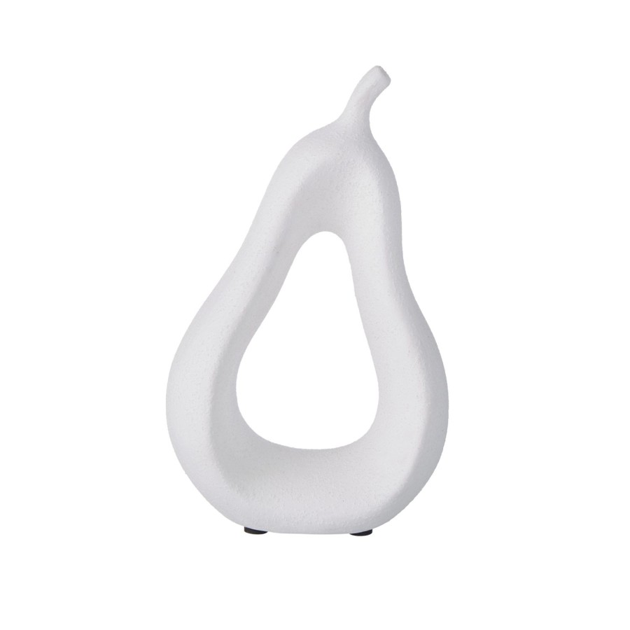 Decor Items | Amalfi Pear Sculpture - White