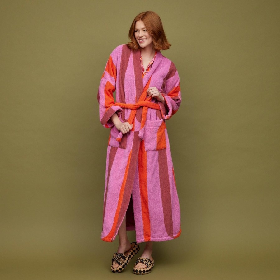 Sleepwear & Robes | Sage & Clare Redondo Towelling Robe - Dahlia