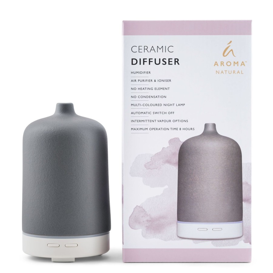 Beauty & Well-Being | Tilley Aroma Natural Ceramic Diffuser - Grey