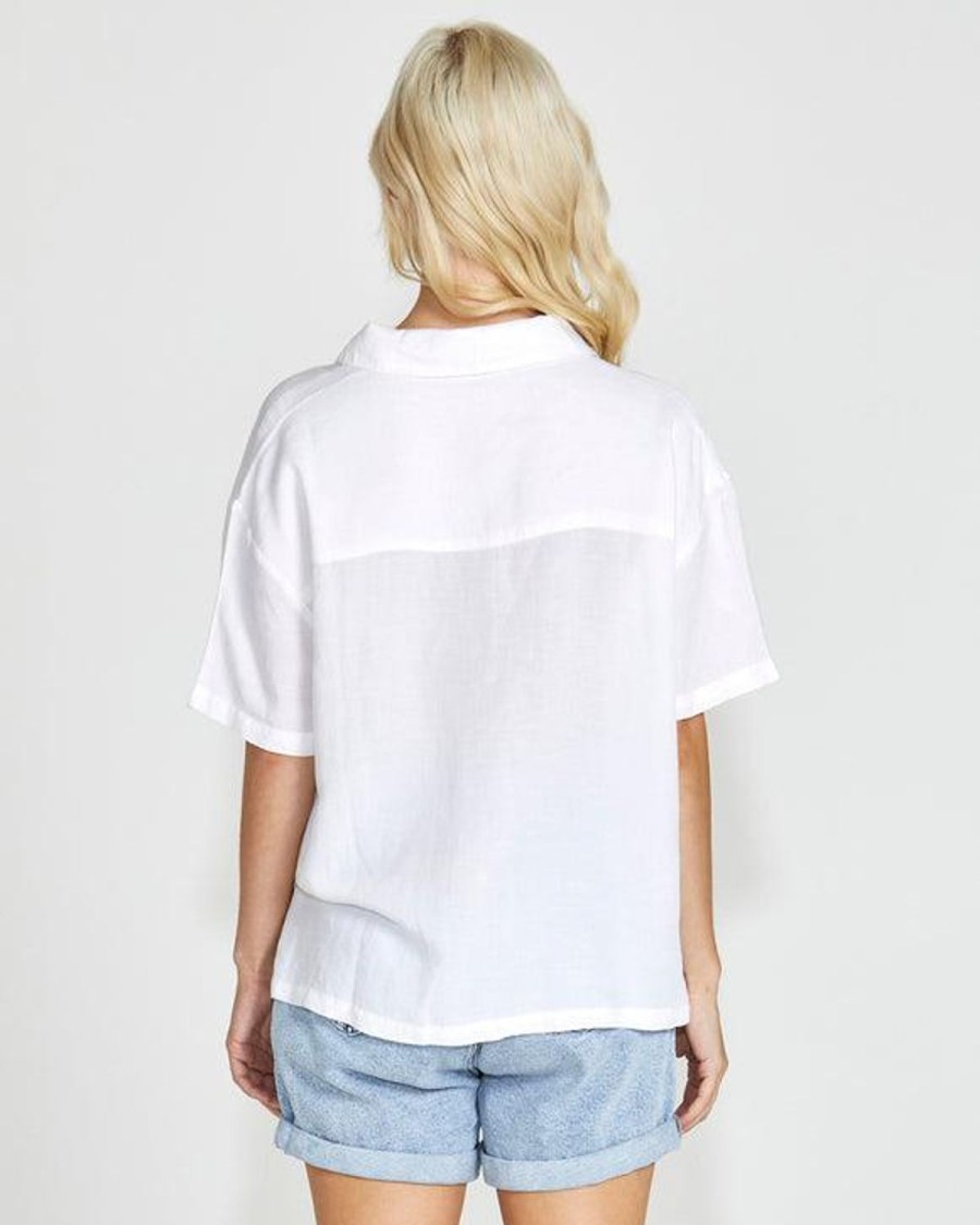 Tops | SASS Selena Short Sleeve Shirt - White