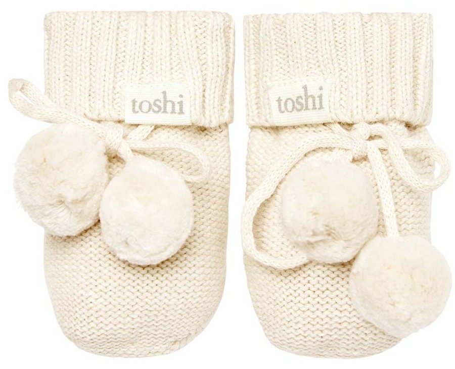 Clothing & Accessories | Toshi Organic Booties Marley Cream