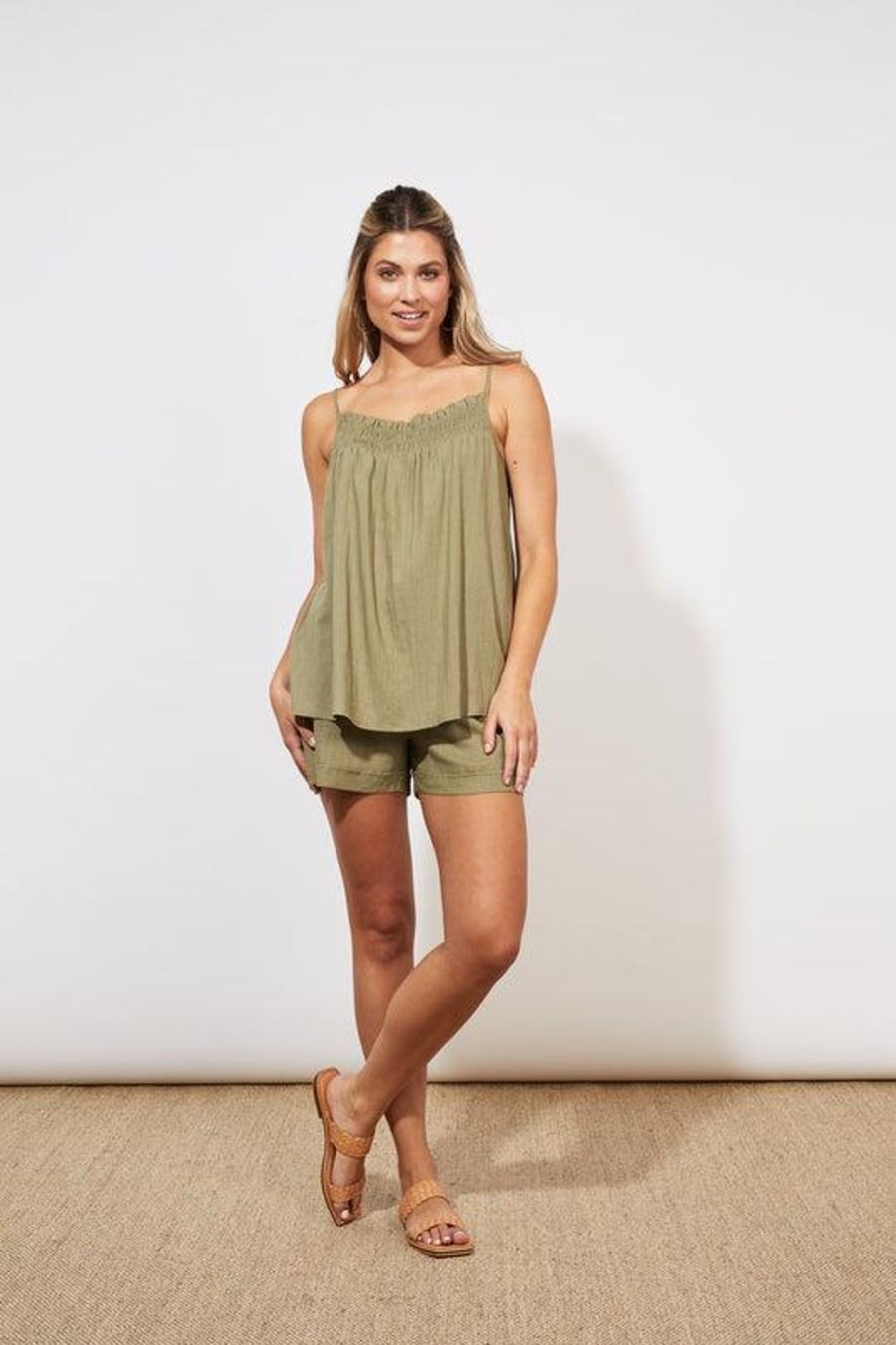 Tops | Haven Tanna Tank - Khaki