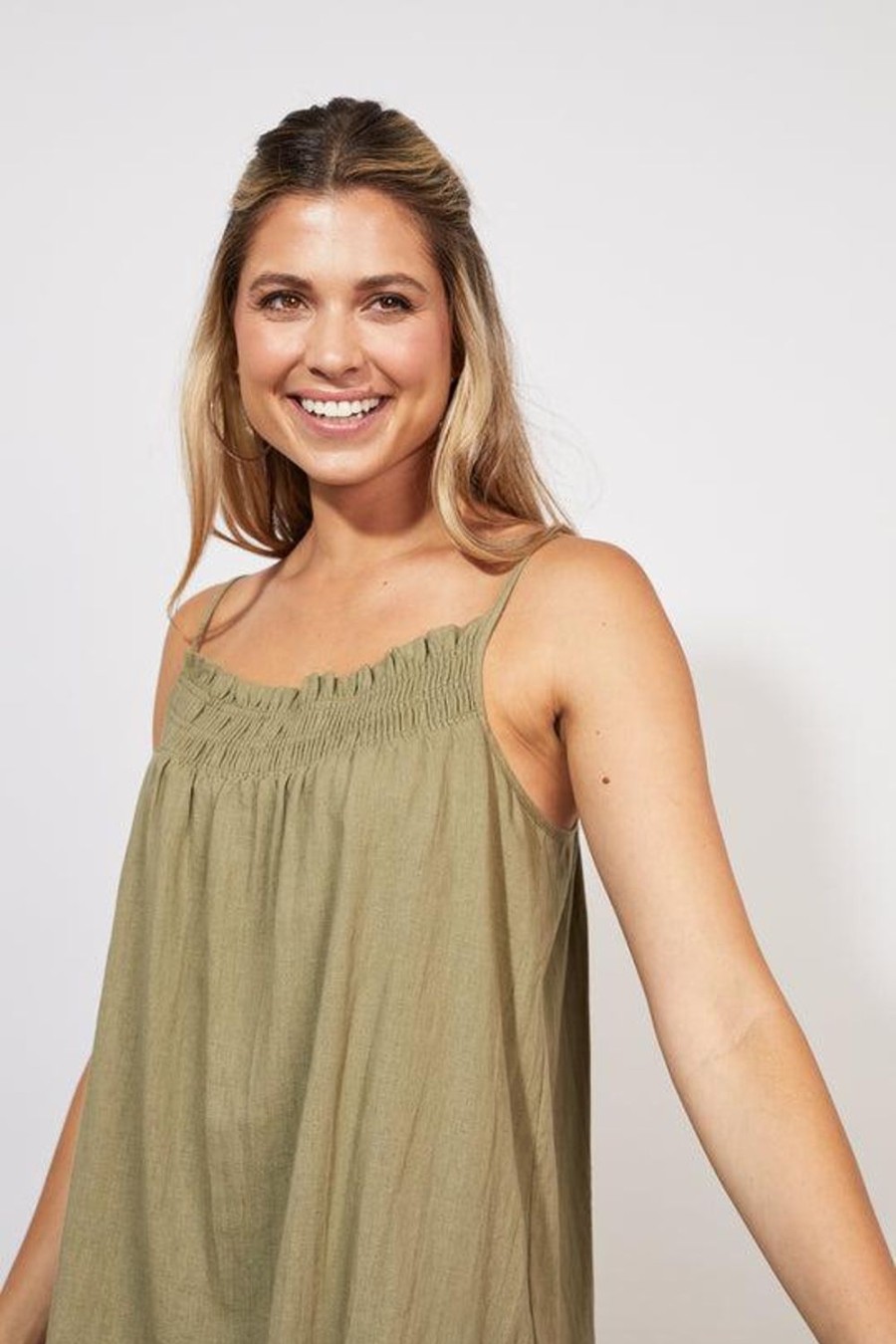 Tops | Haven Tanna Tank - Khaki