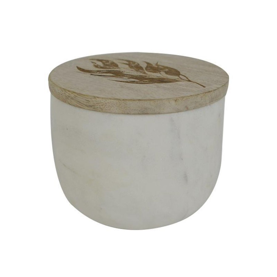 Kitchenware | Coast To Coast Home Leah Marble/Wood Canister