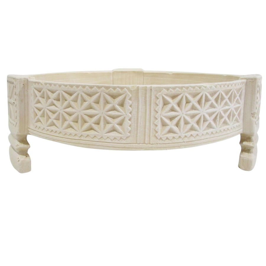 Decor Items | Amalfi Footed Bowl Cream