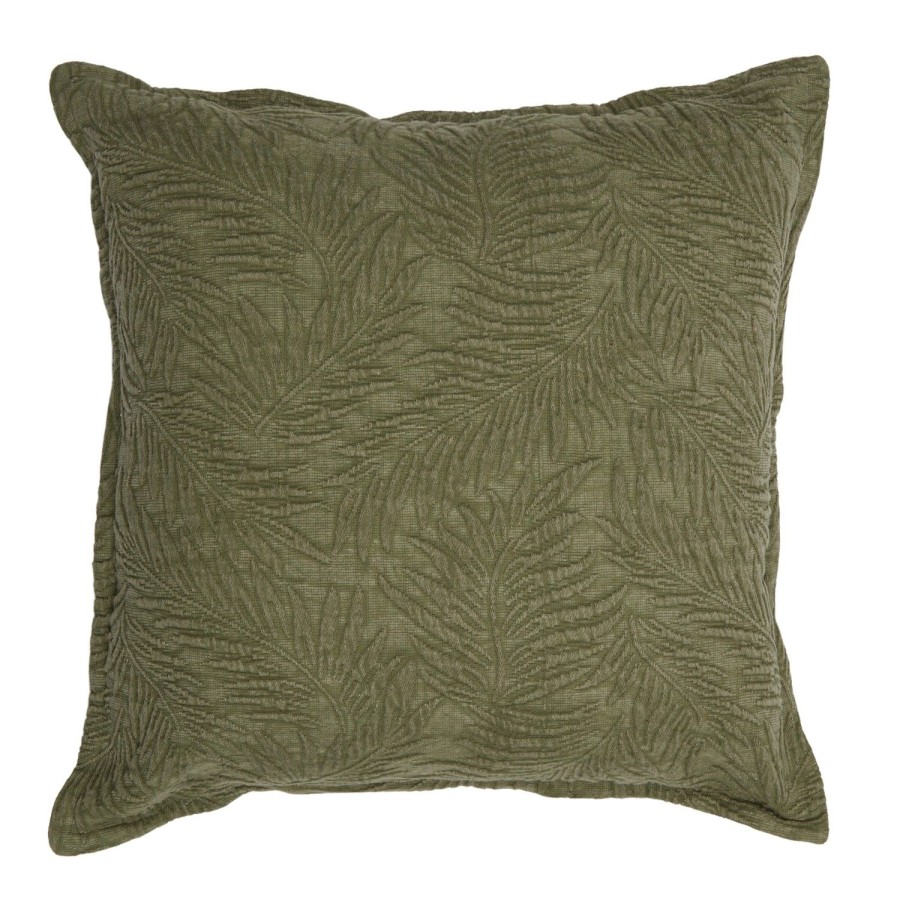 Soft Furnishings | Coast To Coast Home Ferntree Cotton Cushion 50X50Cm - Olive