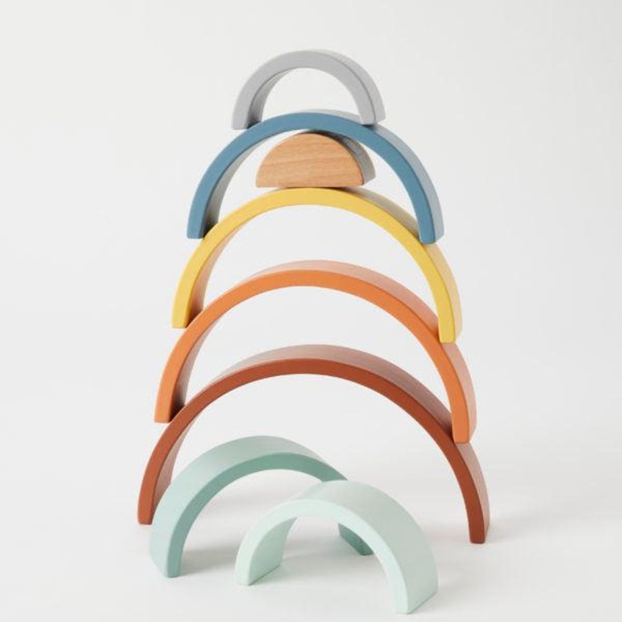 Toys | Pilbeam Living Rainbow Stacker - Earthy