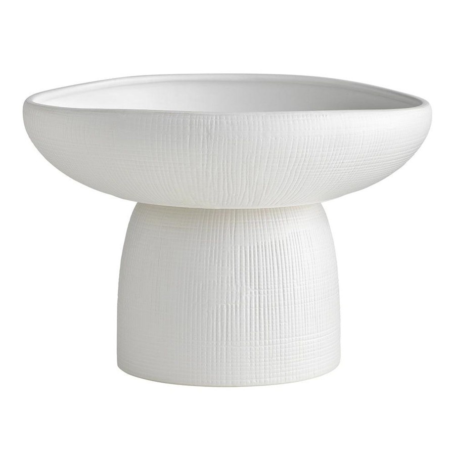 Dining & Entertaining | Ecology Bisque Large Footed Bowl 30Cm White