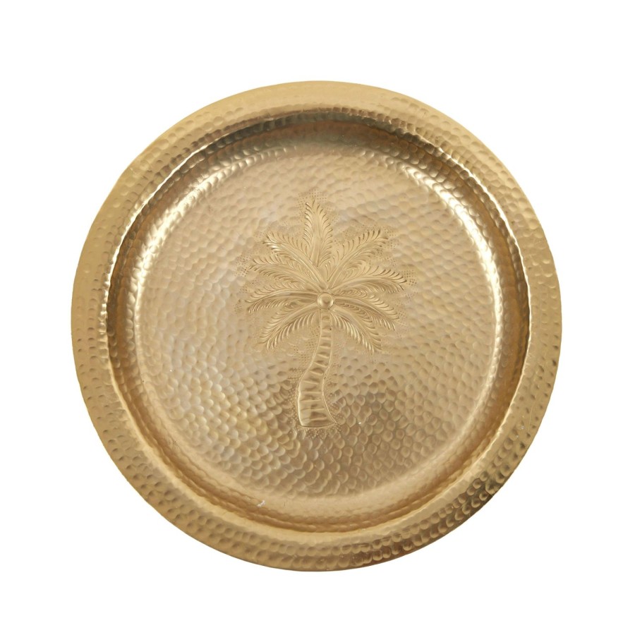 Dining & Entertaining | Coast To Coast Home Alajuela Metal Plate - Gold