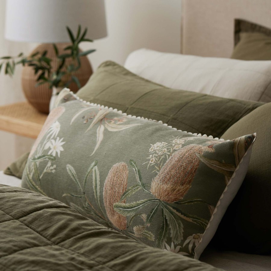 Soft Furnishings | Madras Link Marysville Green Cushion 35X75Cm