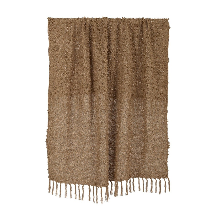 Soft Furnishings | Coast To Coast Home Burbuja Cotton Blend Throw 125X150Cm Tan