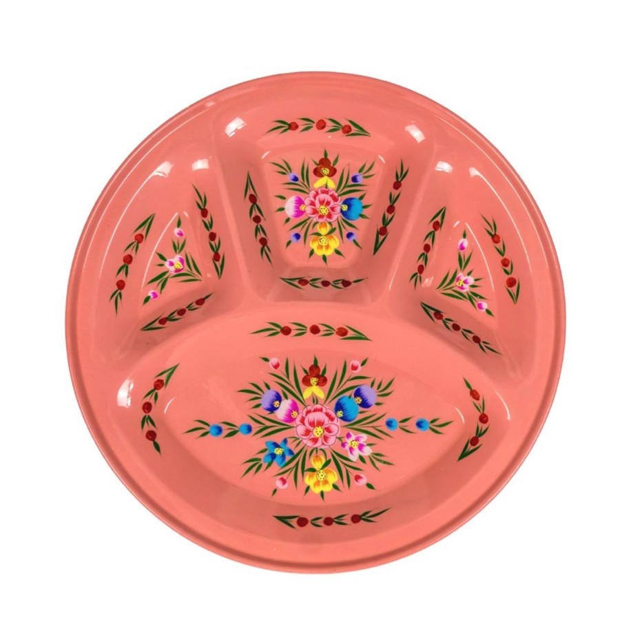 Travel & Outdoors | Picnic Folk Divider Plate Garland - Coral