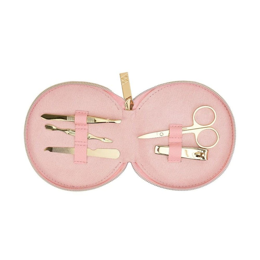 Beauty & Well-Being | Annabel Trends Vanity Scalloped Manicure Set - Baby Pink