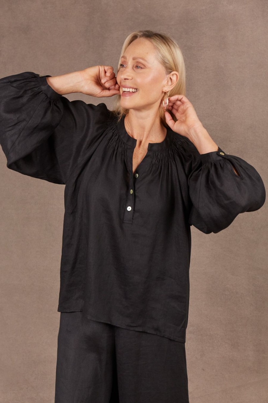 Tops | Eb & Ive Nama Blouse - Ebony