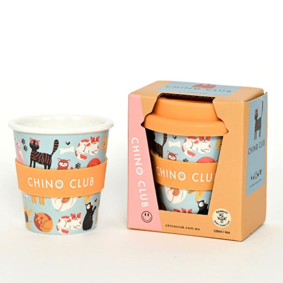 Nursery & Nurture | Chino Club Bamboo Baby Chino Cup - Kitty Cat