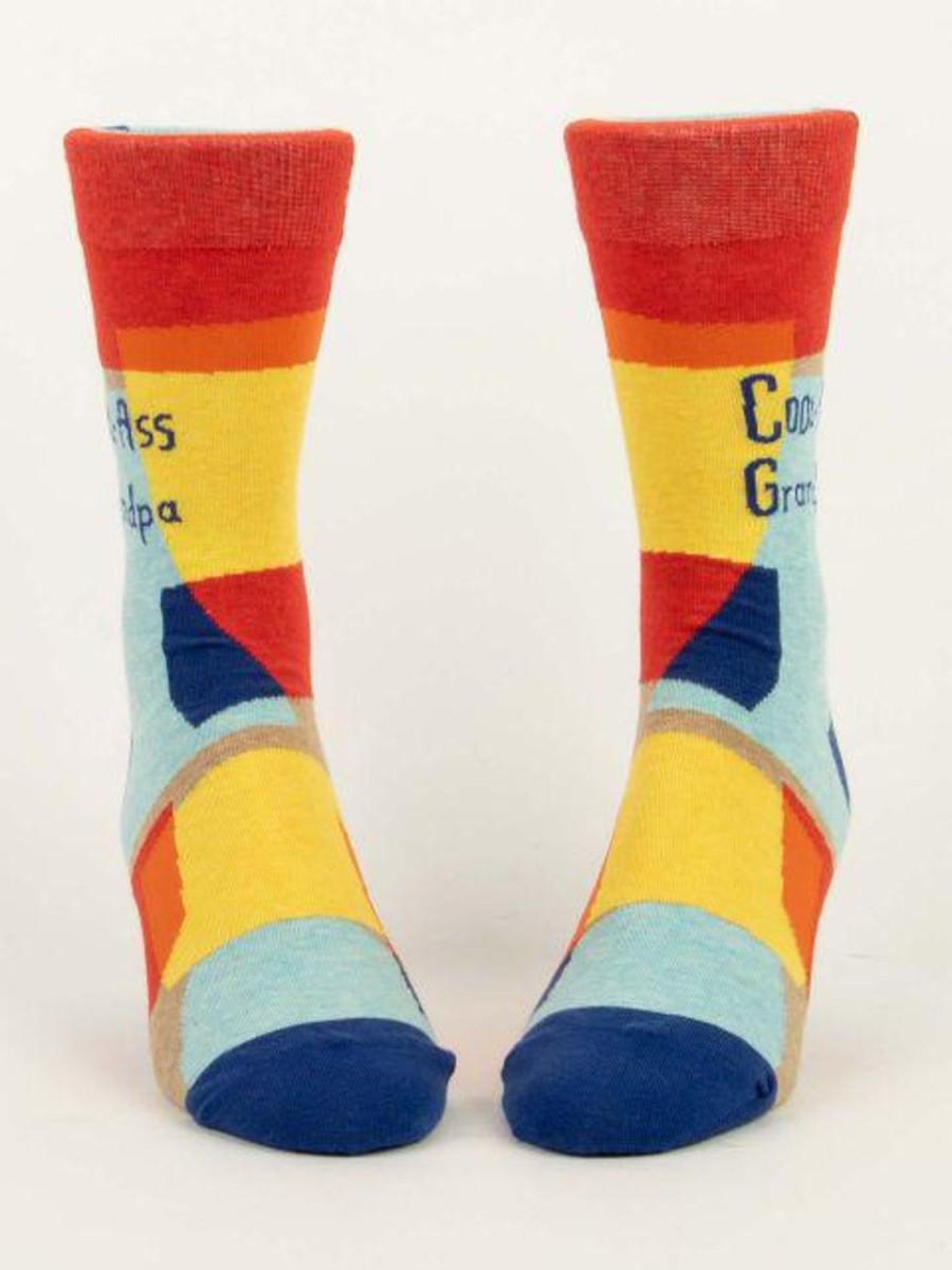 Fun & Games | Blue Q Cool-Ass Grandpa Men'S Crew Socks