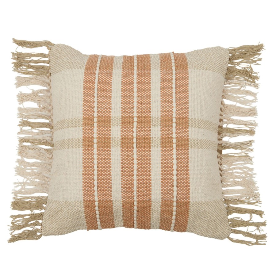 Soft Furnishings | Coast To Coast Home Nique Cotton Cushion 50X50Cm - Peach/Sage