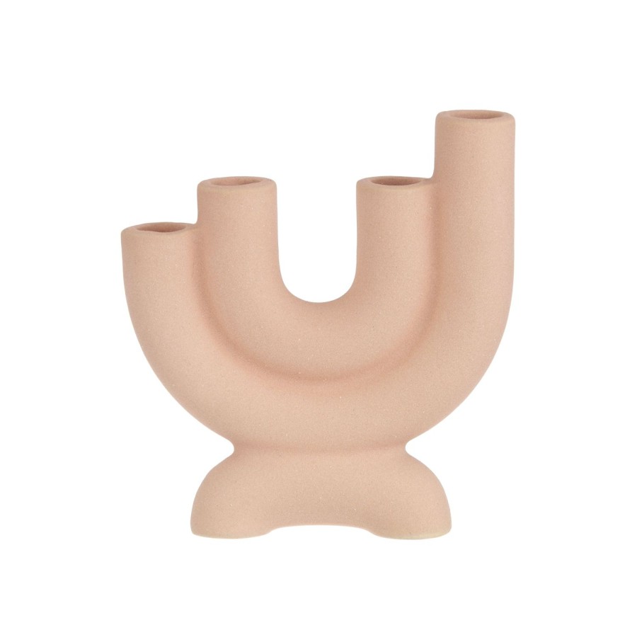 Decor Items | Emporium Astrala Candleholder - Dusty Pink