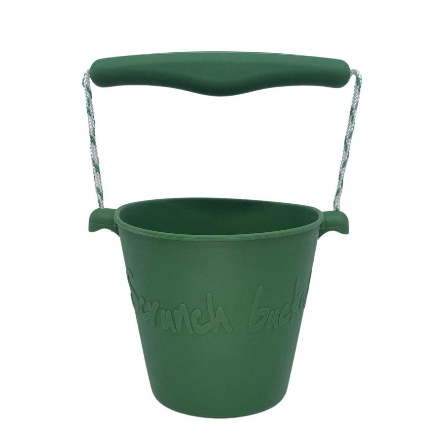 Toys | Scrunch Scrunch Bucket - Dark Moss Green