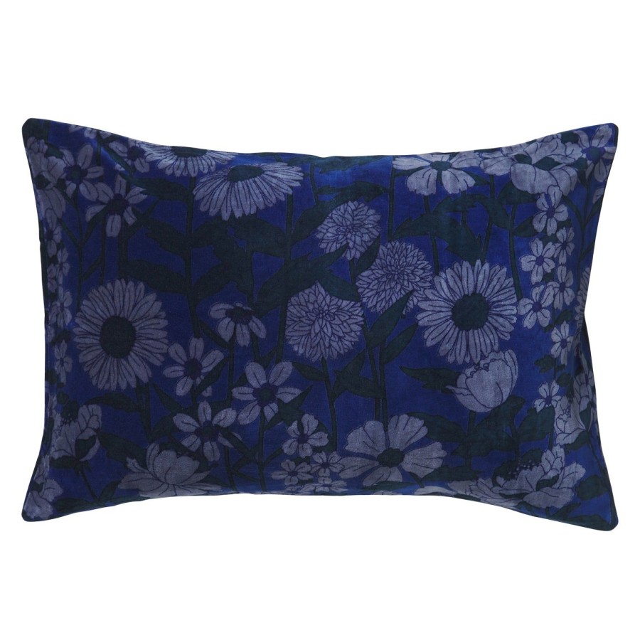 Soft Furnishings | Sage & Clare Bernanda Velvet Pillowcase - Lapis